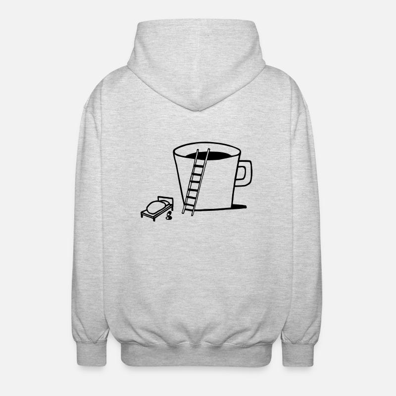 good rning-coffee - Unisex Kapuzenjacke - Hellgrau meliert
