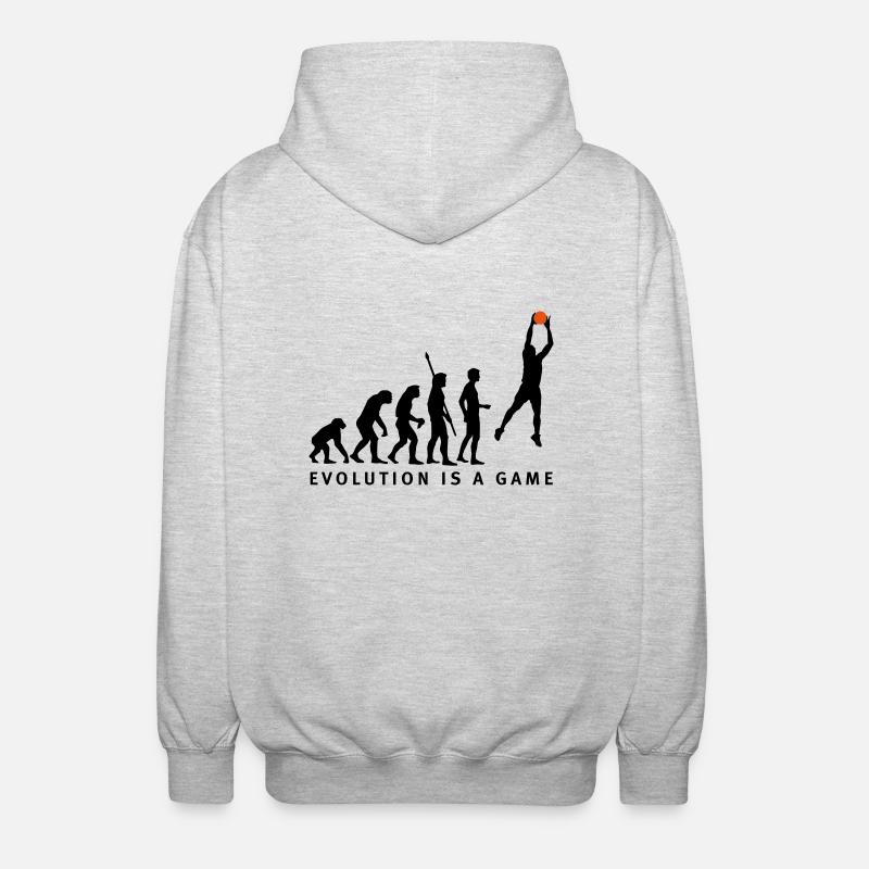 evolution_basketball_062011_b_2c - Veste à capuche unisexe - gris clair chiné