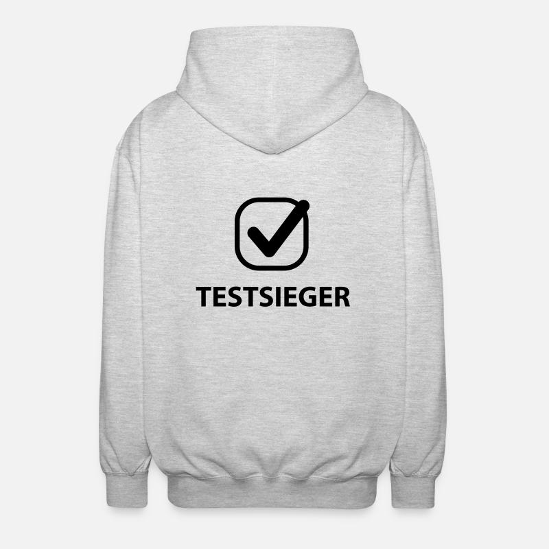 Test de Sieger Design - Veste à capuche unisexe - gris clair chiné