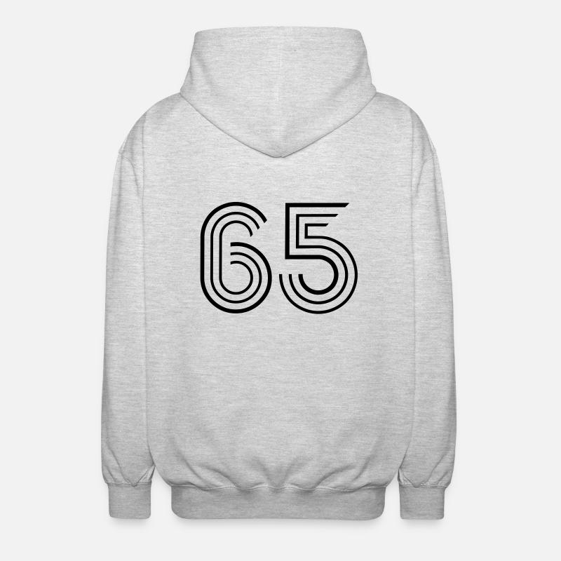 65_style_s1 - Unisex Kapuzenjacke - Hellgrau meliert