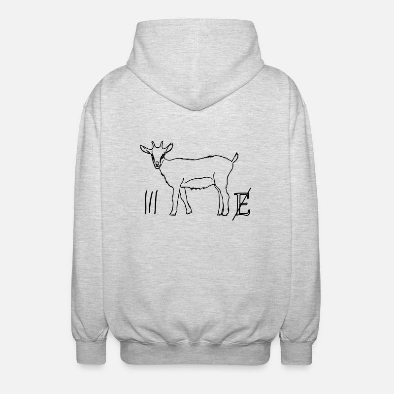 3zig - Veste à capuche unisexe - gris clair chiné