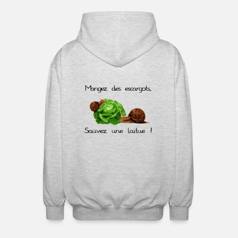 Snails - Unisex Kapuzenjacke - Hellgrau meliert