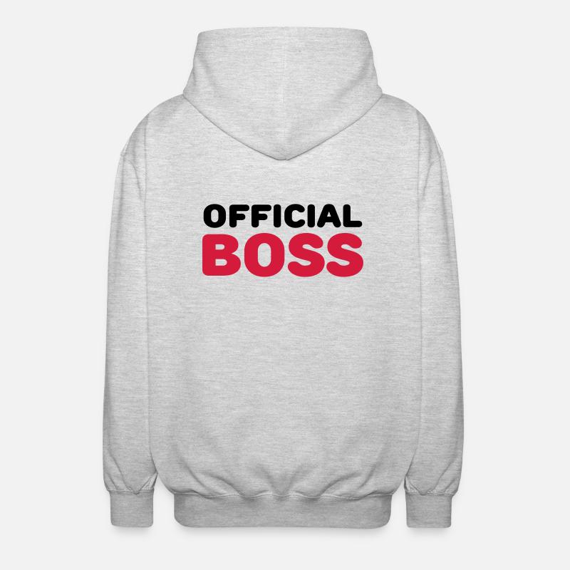 Official Boss - Veste à capuche unisexe - gris clair chiné