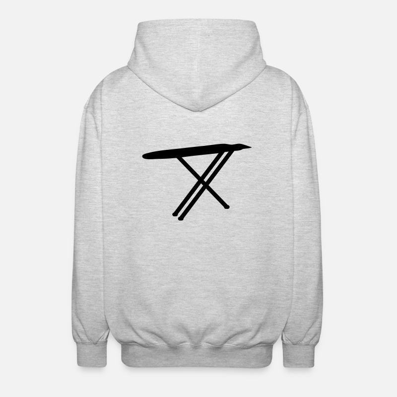 planche à repasser - Veste à capuche unisexe - gris clair chiné