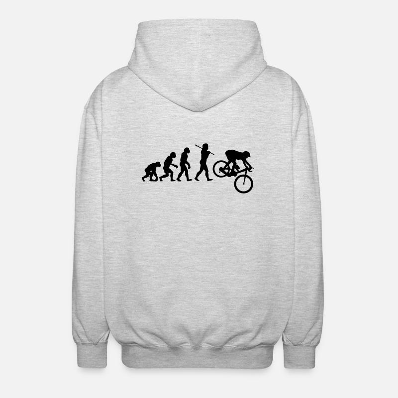 MTB Downhill Evolution - Unisex Hooded Jacket - light heather grey