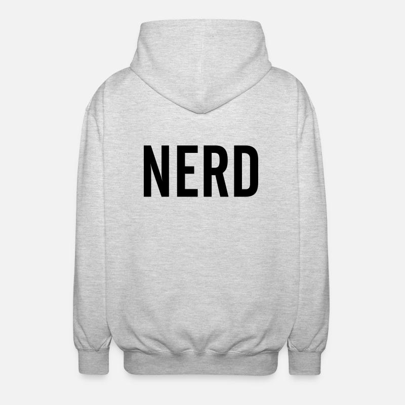 Nerd - Unisex Hooded Jacket - light heather grey