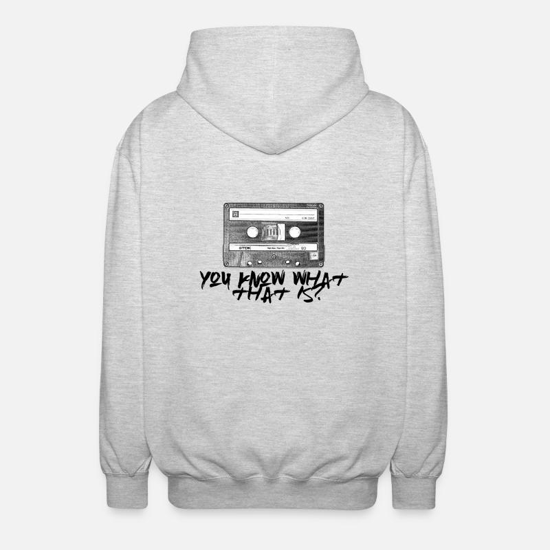 Kassette - Kennst du Sie noch? - Unisex Kapuzenjacke - Hellgrau meliert