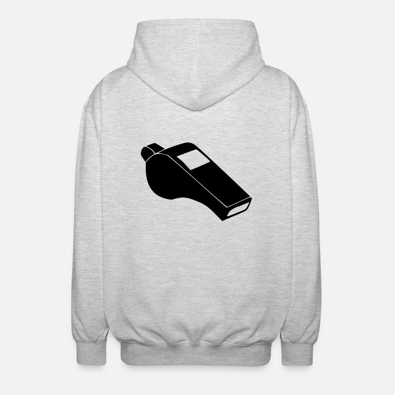 Siffler, siffler - Veste à capuche unisexe - gris clair chiné