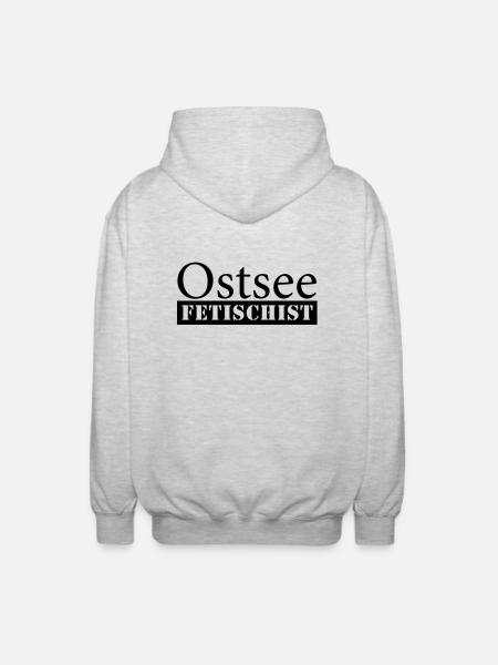 Ostsee Fetischist - Unisex Kapuzenjacke - Hellgrau meliert