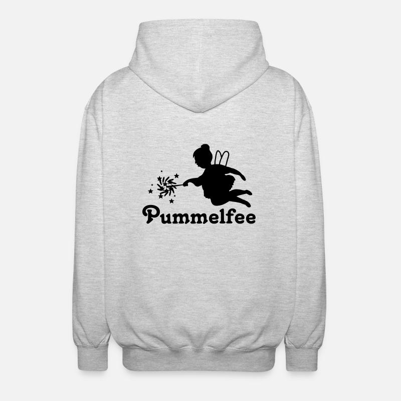 elfe_fee_pummelfee - Veste à capuche unisexe - gris clair chiné