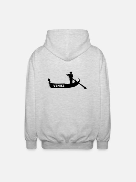 Venice - Unisex Hooded Jacket - light heather grey