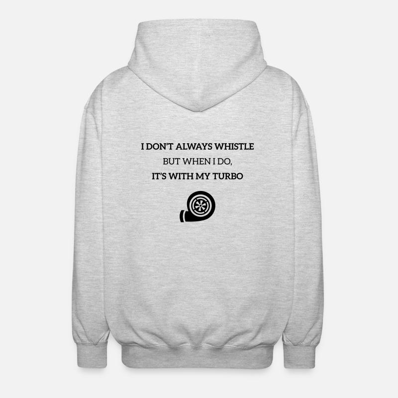 JDM Turbo Whistle | T-shirts JDM - Veste à capuche unisexe - gris clair chiné