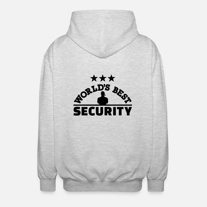 Security - Veste à capuche unisexe - gris clair chiné