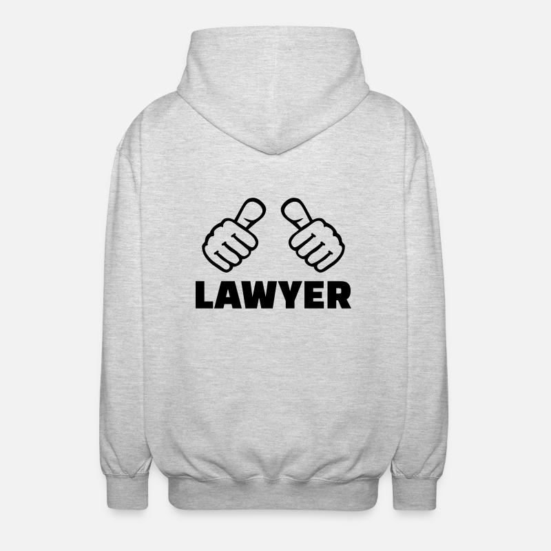 Anwalt - Unisex Kapuzenjacke - Hellgrau meliert