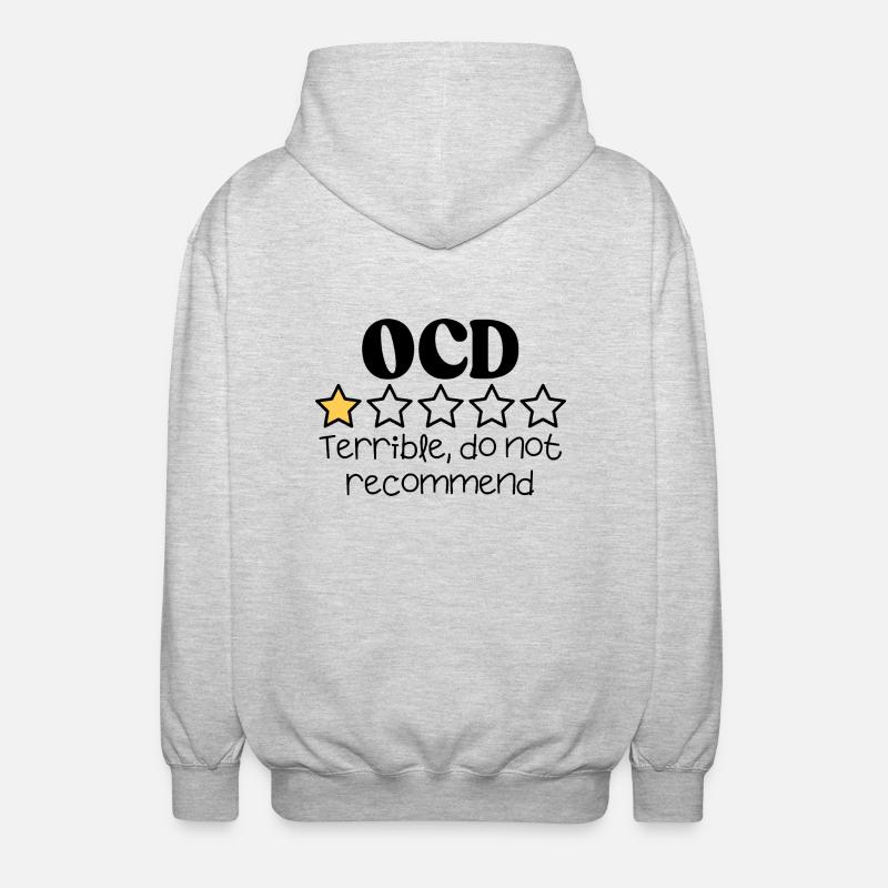 TOC Vie Drôle Citation relatable - Veste à capuche unisexe - gris clair chiné