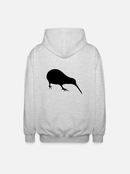 Kiwi - Unisex Kapuzenjacke - Hellgrau meliert