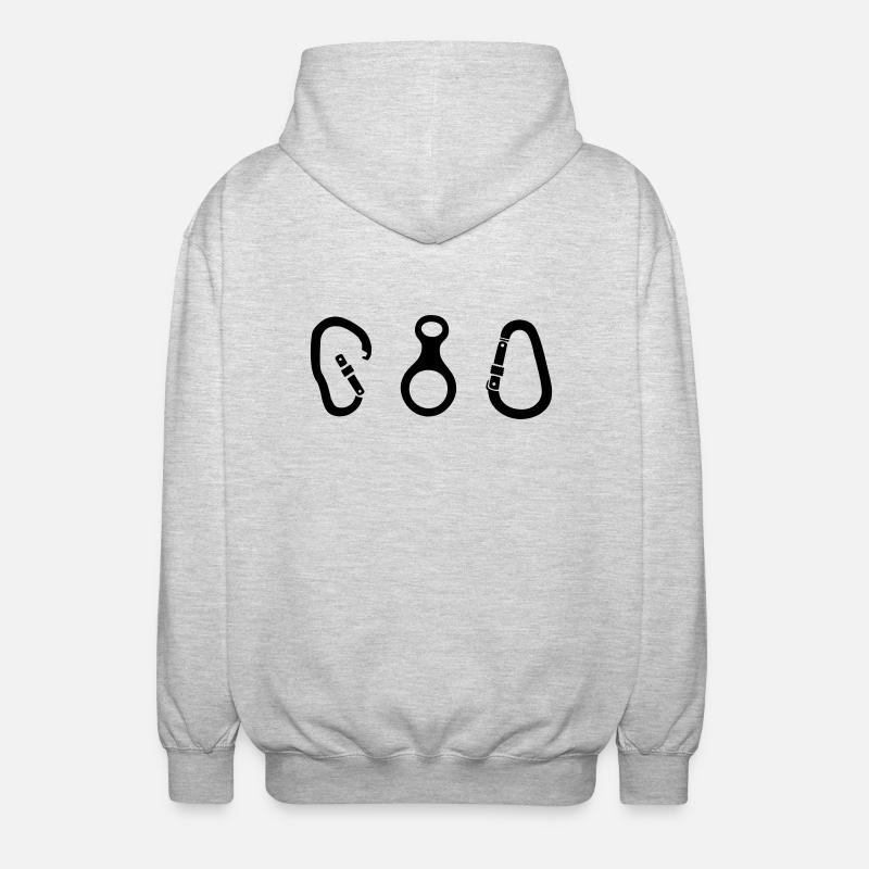 Escalade - Veste à capuche unisexe - gris clair chiné