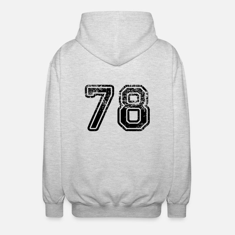 78 - Veste à capuche unisexe - gris clair chiné