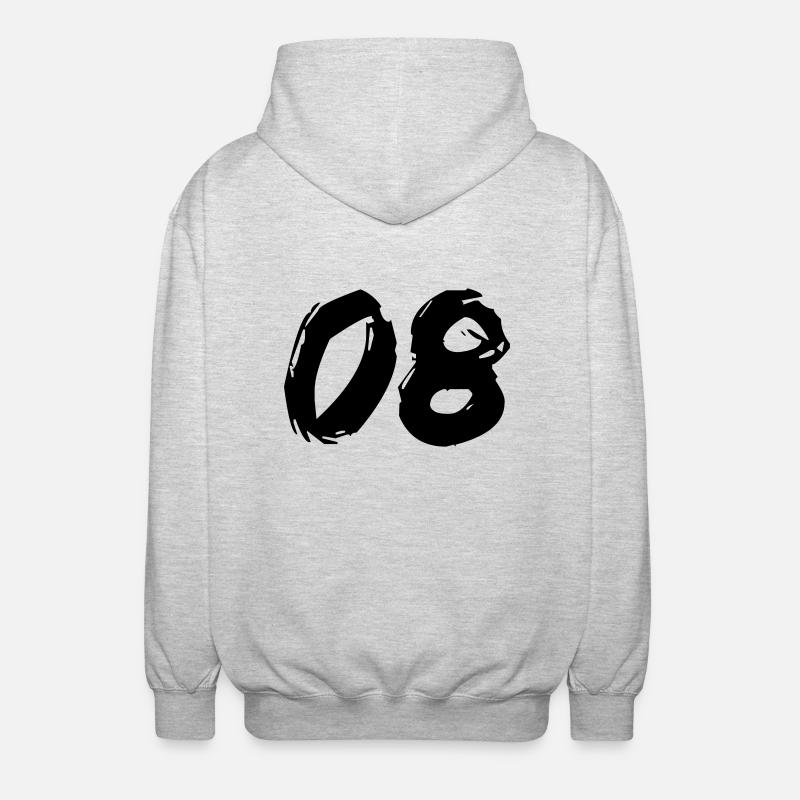 Brushed 08 - Unisex Kapuzenjacke - Hellgrau meliert