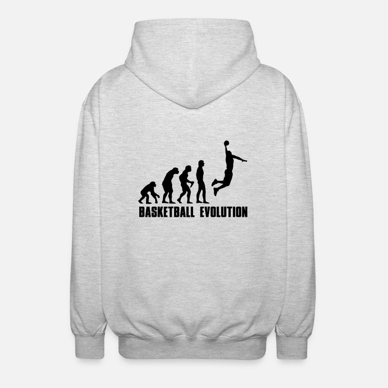 Evolution Basketball Dunk - Unisex Hooded Jacket - light heather grey