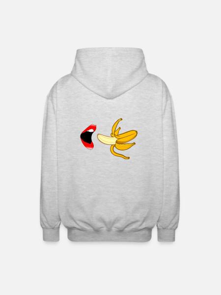Banana - Unisex Hooded Jacket - light heather grey