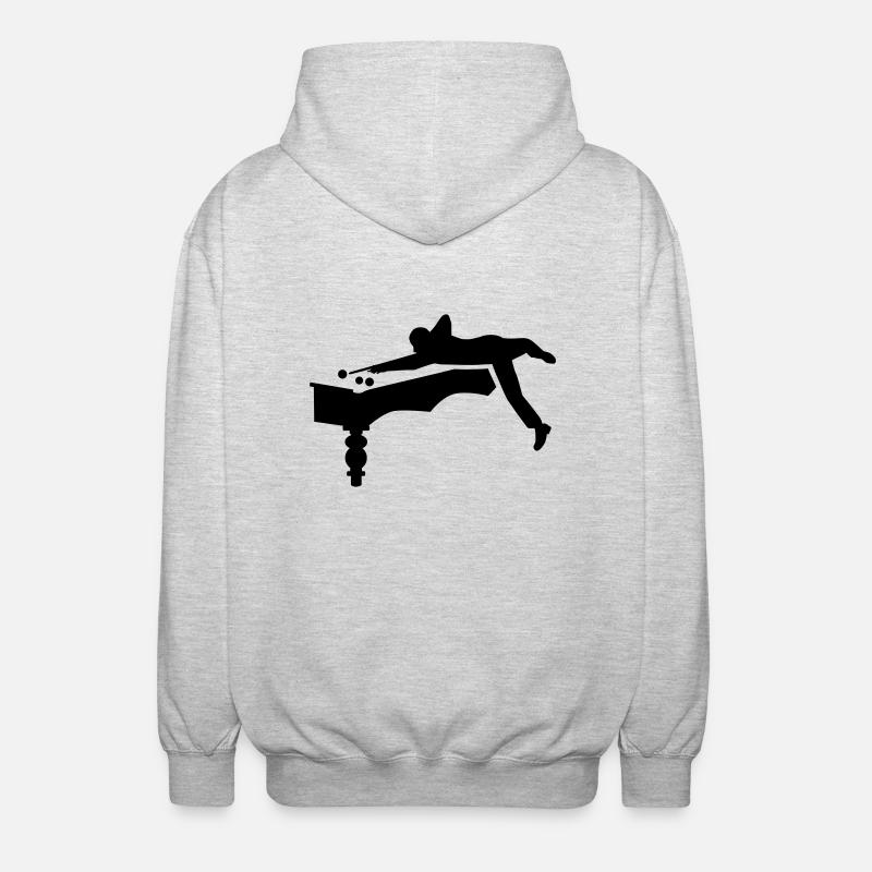 Billard - Veste à capuche unisexe - gris clair chiné