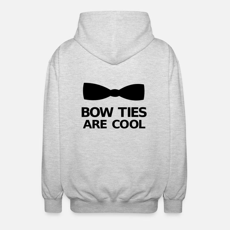 Bow Ties Are Cool - Unisex Kapuzenjacke - Hellgrau meliert