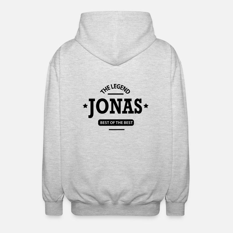 jonas - Unisex Kapuzenjacke - Hellgrau meliert