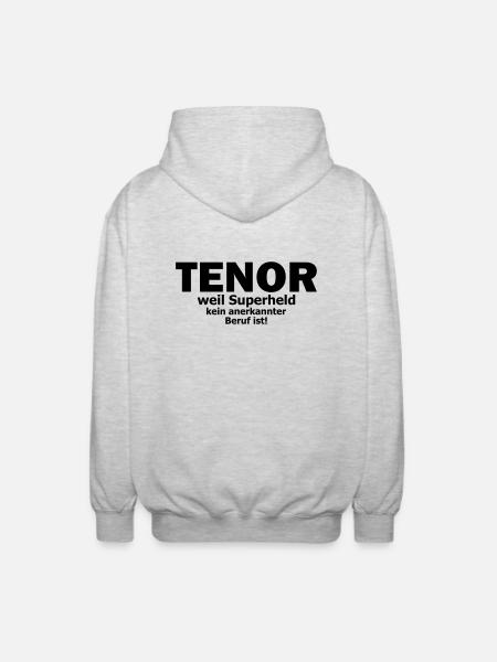 tenor - Unisex Kapuzenjacke - Hellgrau meliert