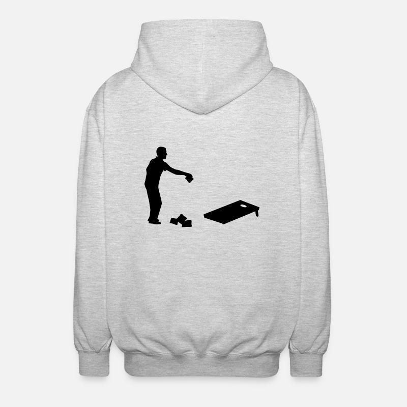 Cornhole - Veste à capuche unisexe - gris clair chiné