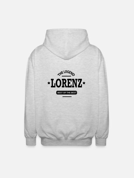 lorenz - Unisex Kapuzenjacke - Hellgrau meliert