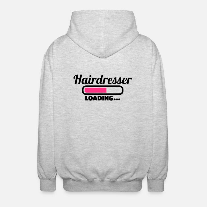 Coiffeur - Veste à capuche unisexe - gris clair chiné