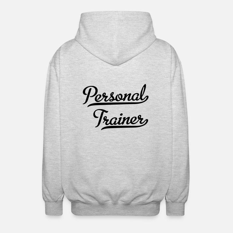 Personal Trainer - Unisex Kapuzenjacke - Hellgrau meliert