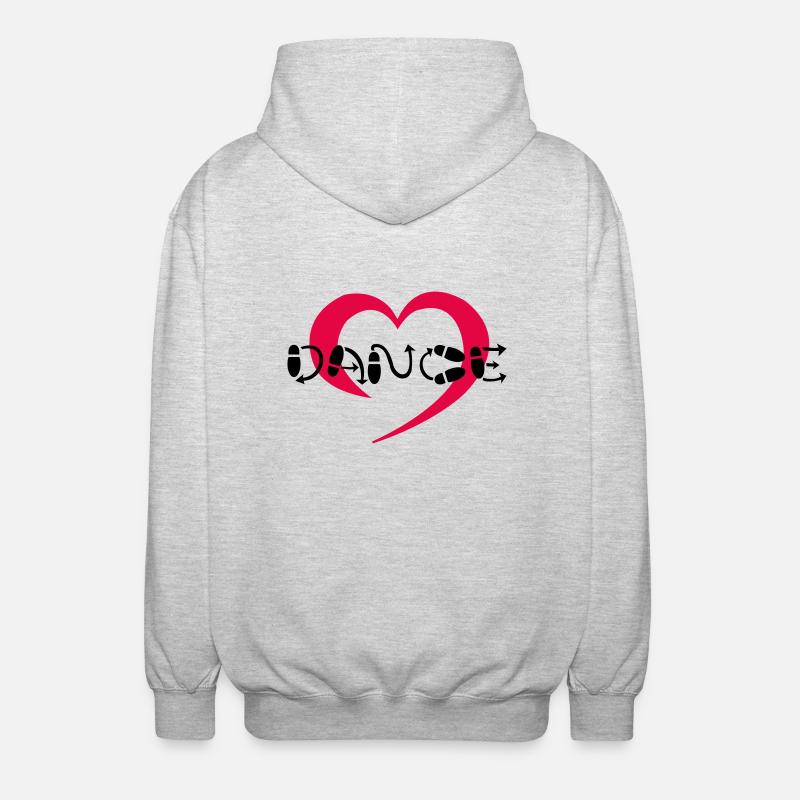 Hearty Dance - Unisex Hooded Jacket - light heather grey