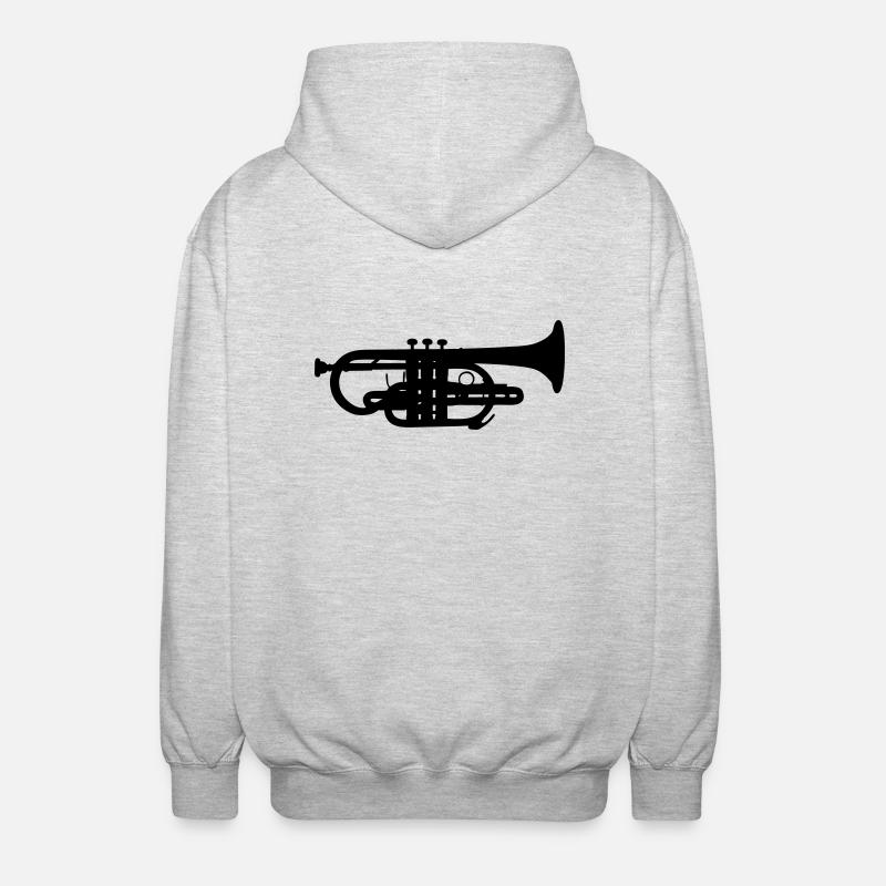 Cornet - Veste à capuche unisexe - gris clair chiné