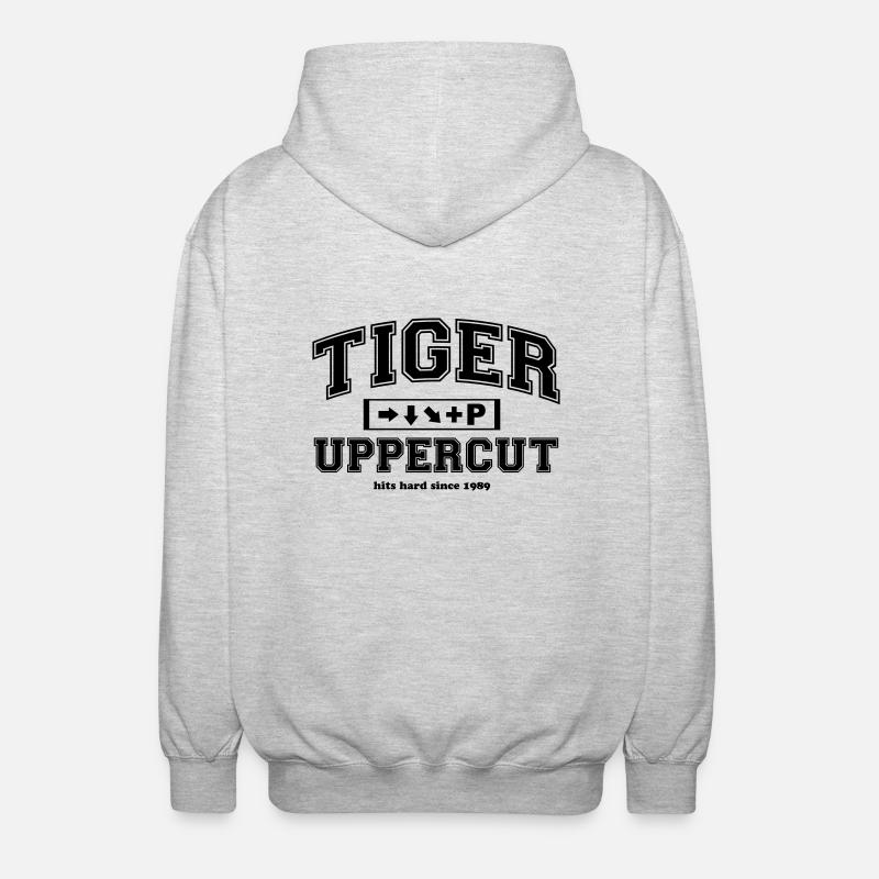 Tiger Uppercut University - Unisex Kapuzenjacke - Hellgrau meliert