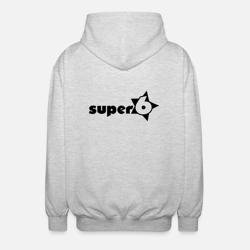 super_6_1c - Unisex Kapuzenjacke - Hellgrau meliert