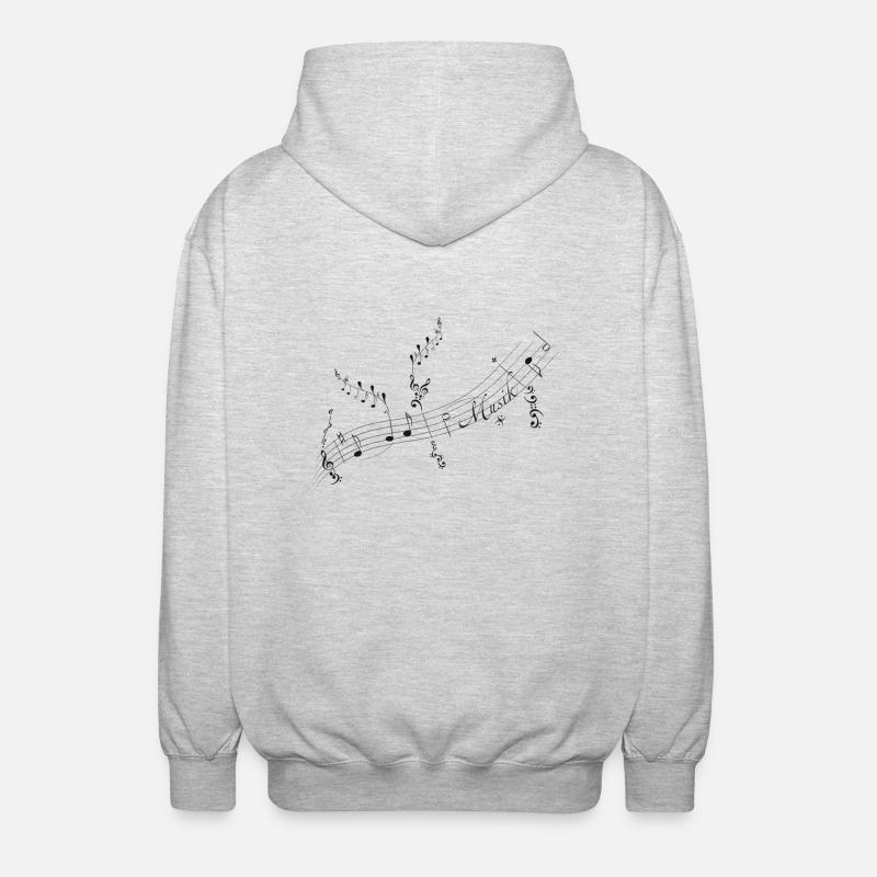 Notes - Unisex Hooded Jacket - light heather grey