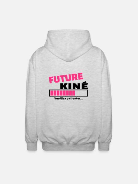 future kiné - Veste à capuche unisexe - gris clair chiné