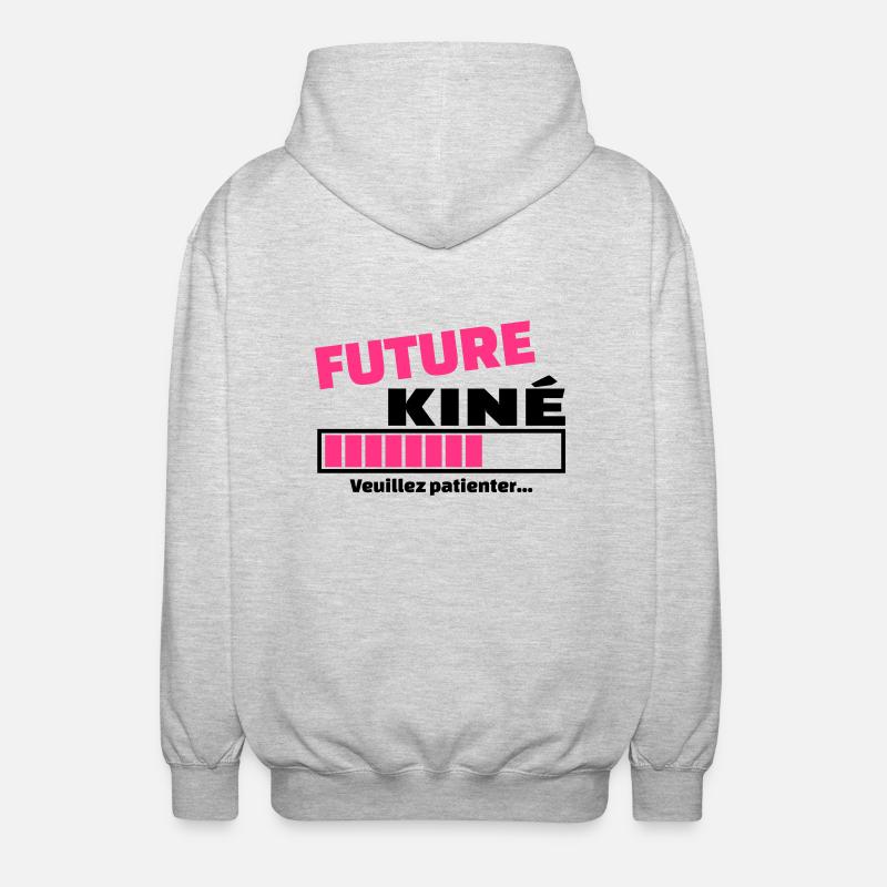 future kiné - Veste à capuche unisexe - gris clair chiné