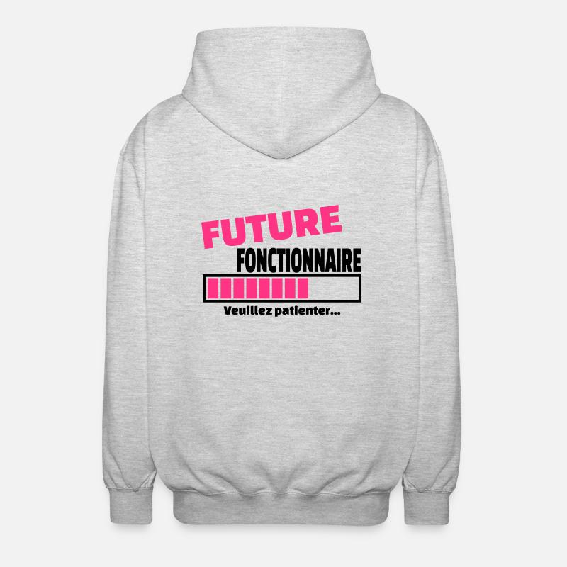 future fonctionnaire - Veste à capuche unisexe - gris clair chiné