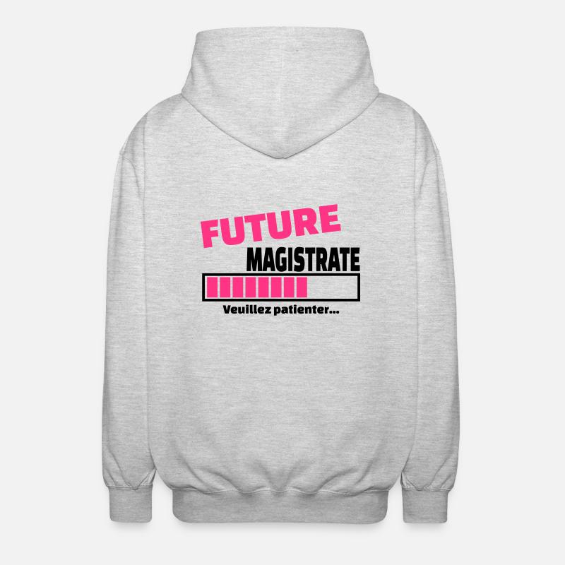 future magistrate - Veste à capuche unisexe - gris clair chiné