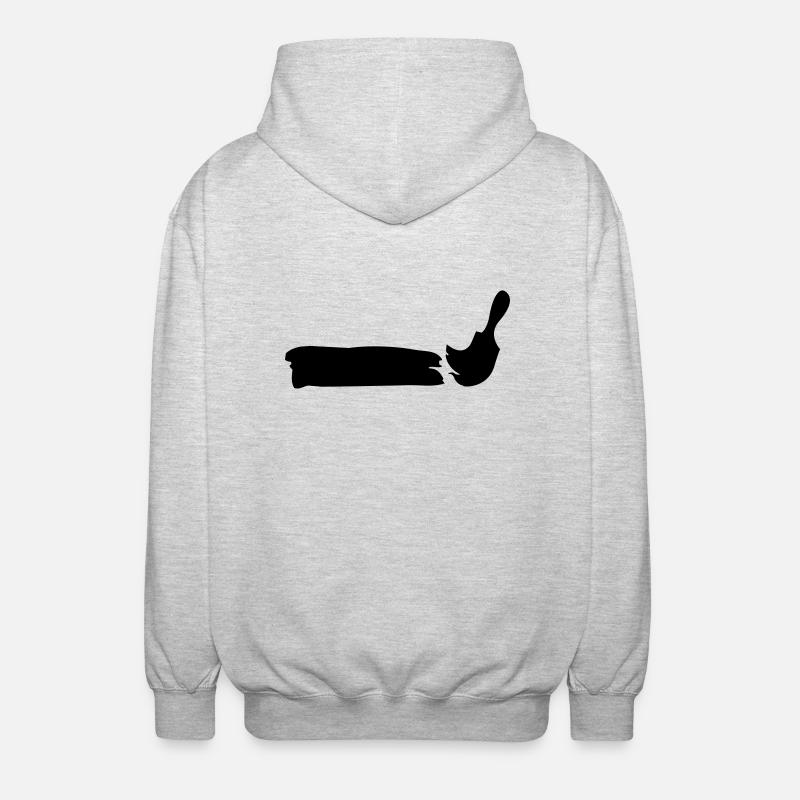 maler_1 - Unisex Kapuzenjacke - Hellgrau meliert