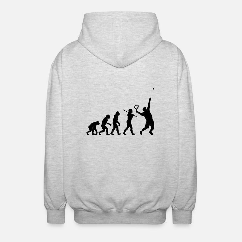 Tennis Evolution - Unisex Hooded Jacket - light heather grey