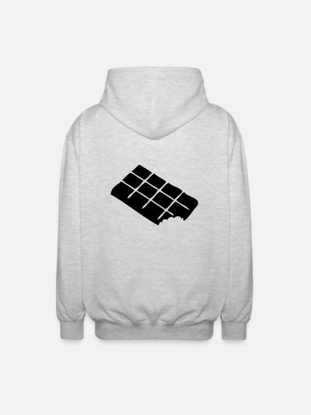 tablette chocolat1912 - Veste à capuche unisexe - gris clair chiné