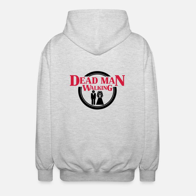 Dead Man Walking - Unisex Kapuzenjacke - Hellgrau meliert