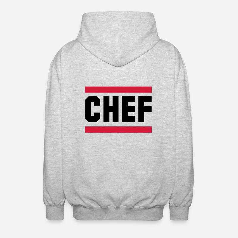 chef - Veste à capuche unisexe - gris clair chiné