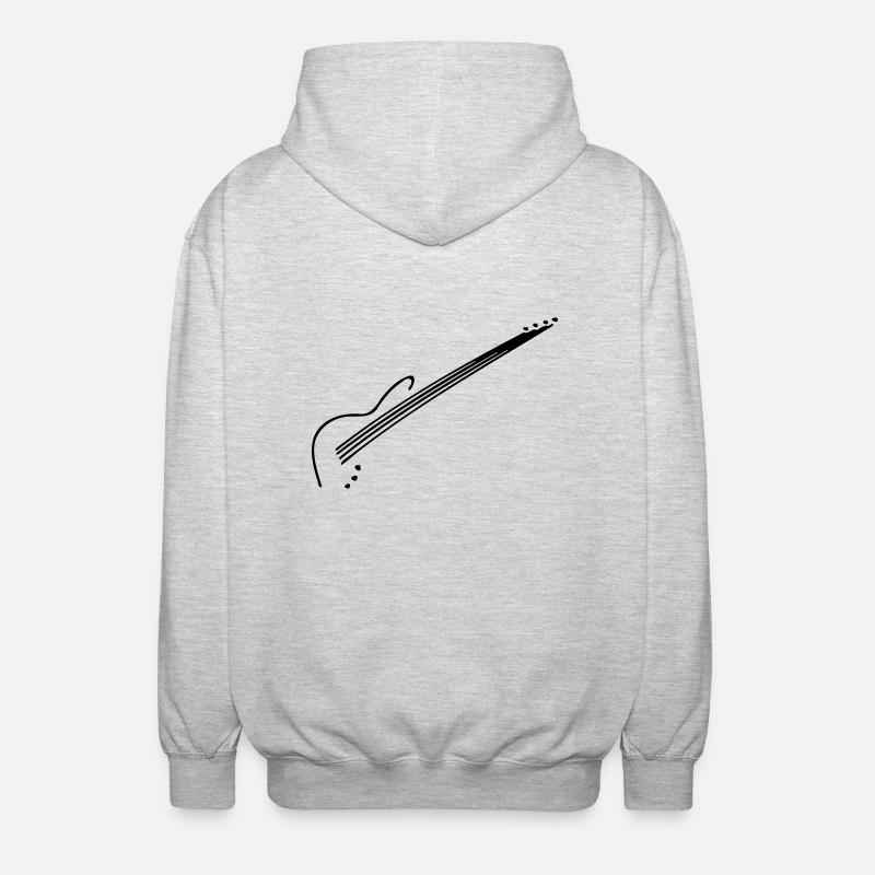E-Bass - Unisex Kapuzenjacke - Hellgrau meliert