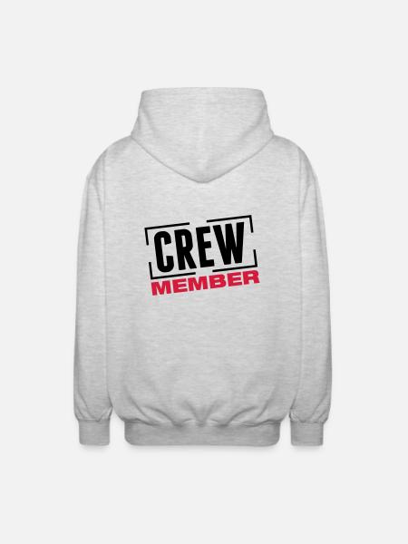 crew_member_design_bs2 - Veste à capuche unisexe - gris clair chiné