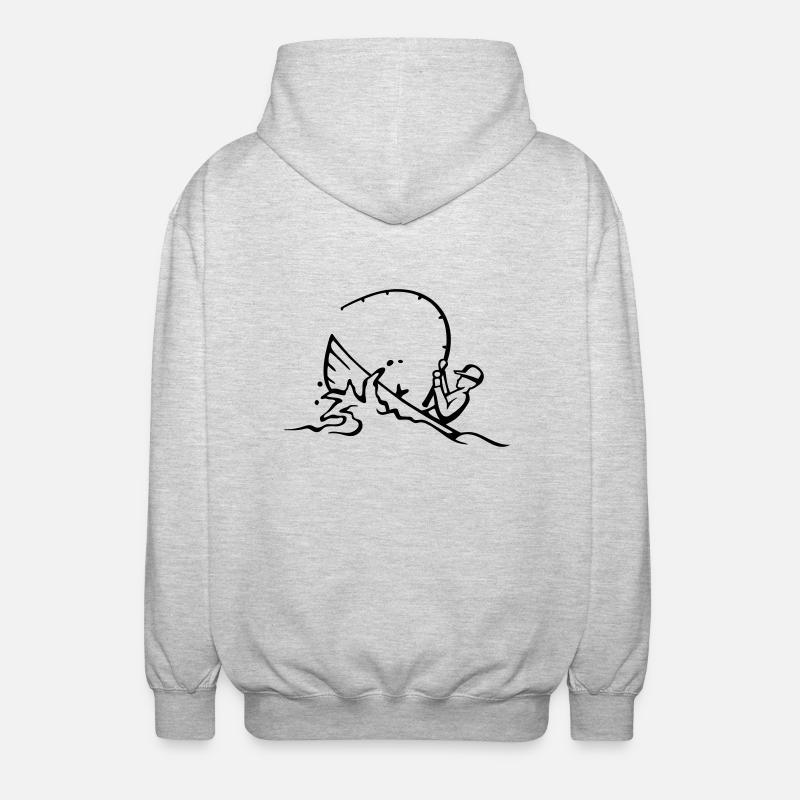 drill_it - Unisex Kapuzenjacke - Hellgrau meliert